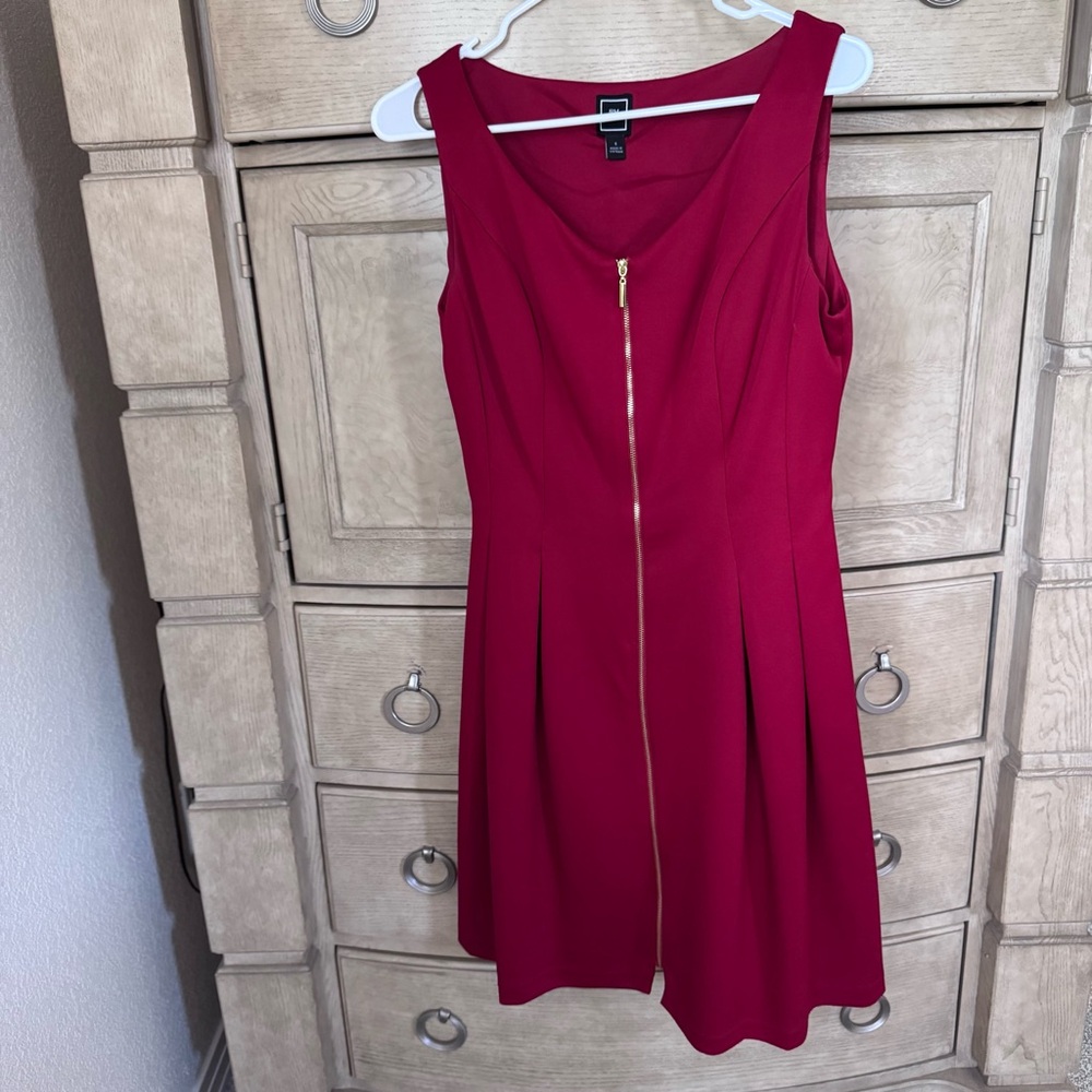 Red Sleeveless Cocktail Dress Size 8